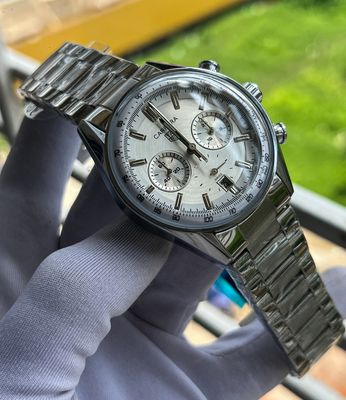 Tag Oval Chrono Chain Silver White Dial_img_0