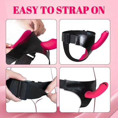 7 Speeds Wearable Double Vibrators For Women Lesbian Couples USB Rechargeable Strapless Strap on Dildo Female Adults Sex Toys_img_3