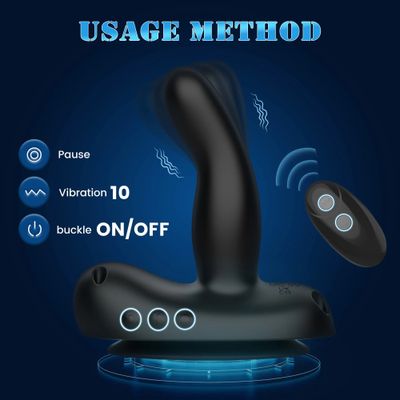 Wearable Dildo Male Prostate Massager Swing Anal Vibrator for Women Wiggle Butt Plug Stimulator Suction Cup Sex Toy for Couples_img_1