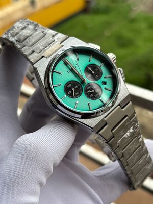 Tissot Prx Chrono Chain Silver Tiffany Dial_img_0