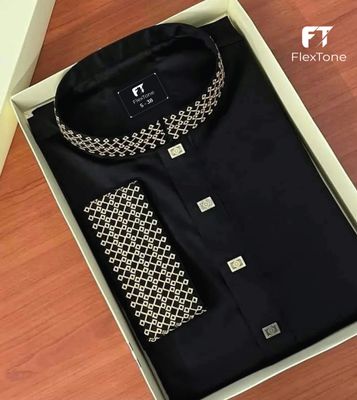 FlexTone Embroidery Premium Quality for Men/ Color> Black_img_0