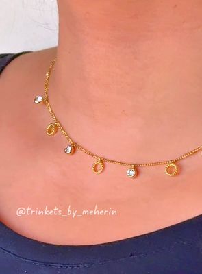 Circle stone charm neckpiece_img_0