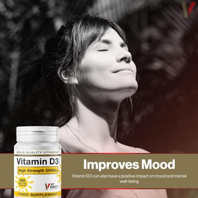 Vitamin D3 2000IU 150 Soft Gel Capsules - Made in UK_img_2
