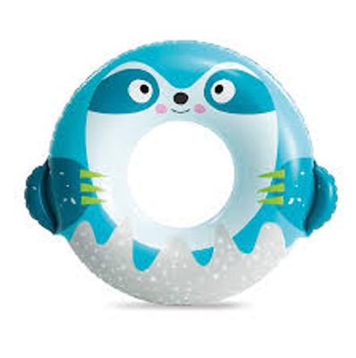 91x76 cm Inflatable Water Float Swimming Pool Ring for 9+ Year Olds | Cute Animal Tube for Cute Aesthetic - Pack of 1_img_0