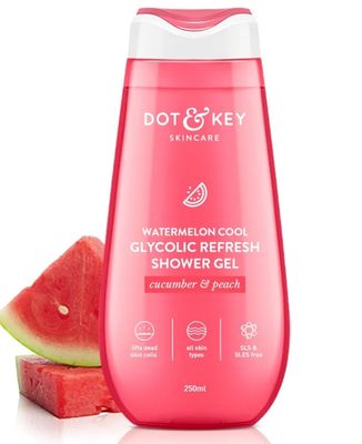 Dot & Key Watermelon + Glycolic Fresh & Cool Shower Gel For Glowing Skin | For All Skin Types | Hydrates Skin & Gently Exfoliates | Non Drying | 250 ml_img_0