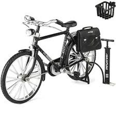 Jiaye Alloy 28 Bars Bicycle Model Metal Bicycle Sliding Retro Love Toy diy Assembly_img_1