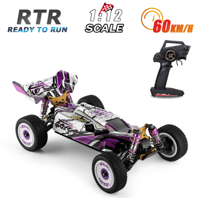 WLtoys 124019 RC Car,1/12 Scale 2.4GHz Remote Control Car,4WD 60km/h High Speed Racing Car,Off-Road Buggy Drift Car RTR with Aluminum Alloy Chassis,Zinc Alloy Gear and 1 Battery_img_5