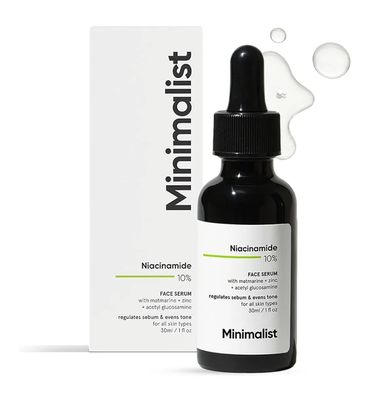 Minimalist Oil Control & Anti-Acne 10% Niacinamide Face Serum with Zinc | Skin Clarifying,Blemishes & Pore Care for All Skin Types | 30ml_img_0
