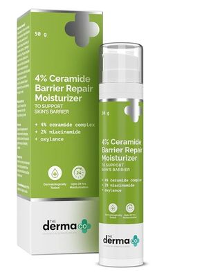 The Derma Co 4% Ceramide Barrier Repair Moisturizer | Niacinamide & Oxylance I Repairs & Strengthens Skin I Improves Skin texture I Lightweight Cream I 24 Hrs Moisturization | For All Skin Type - 50gm_img_0