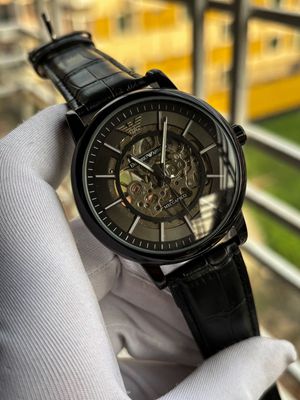 Armani Auto Belt Black Full Black Grey Dial_img_0