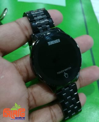 Skmei 1579 Touch Screen Led Digital Watch Luxury Stainless Steel_img_4