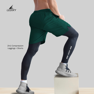 2in1 Compression Leggings + Shorts All_img_1