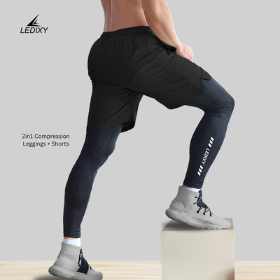 2in1 Compression Leggings + Shorts All_img_0