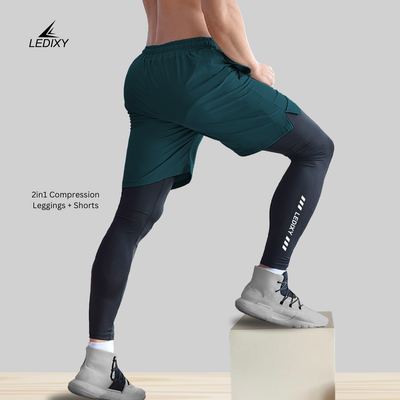 2in1 Compression Leggings + Shorts All_img_3