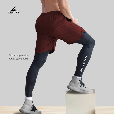2in1 Compression Leggings + Shorts All_img_5