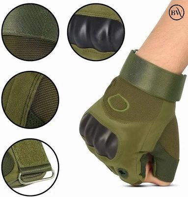 Premium Riding Half Finger Hand Gloves Okkley Brand_img_1