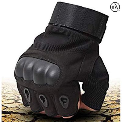 Premium Riding Half Finger Hand Gloves Okkley Brand_img_0