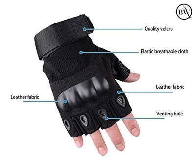 Premium Riding Half Finger Hand Gloves Okkley Brand_img_3