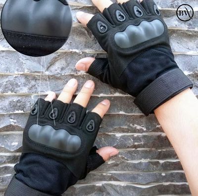 Premium Riding Half Finger Hand Gloves Okkley Brand_img_5