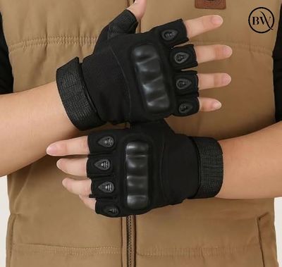 Premium Riding Half Finger Hand Gloves Okkley Brand_img_6