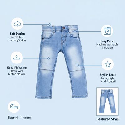Baby Soft Stretch Stylish & Comfortable Denim Jeans Pants_img_4