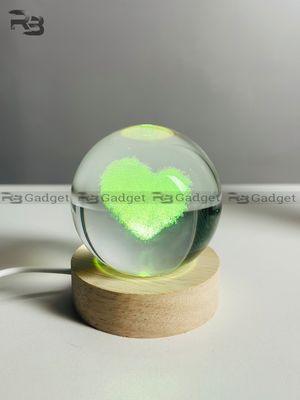 3D Crystal Ball – Cloud Love Shape (7 Color Base)_img_0