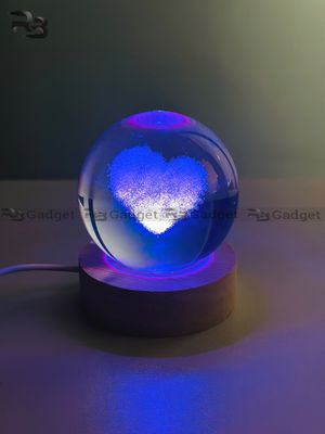 3D Crystal Ball – Cloud Love Shape (7 Color Base)_img_2