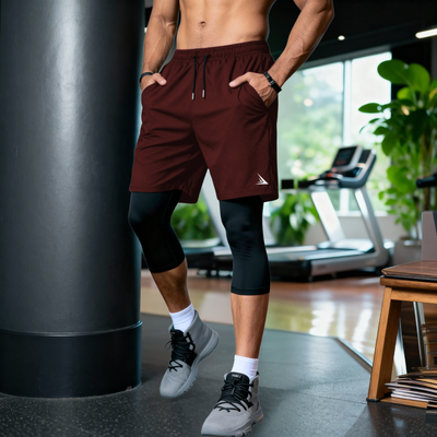 2in1 3/4 Compression Leggings + Shorts (Attached)_img_3