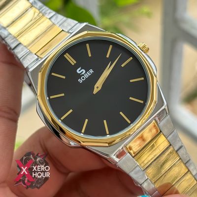 Sober Hexagon (7666 Model) | 6.6mm | Dual Tone Black Dial_img_7