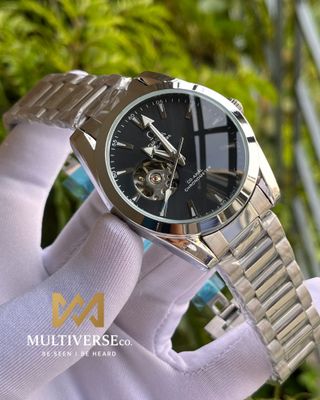OMEGA SEAMASTER OPEN HEART SILVER BLACK (SEMI AAA)_img_0