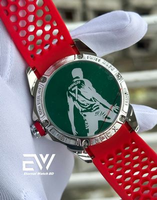 JACOB & CO CR7 QUARTZ SILVER CASE RED BELT_img_1