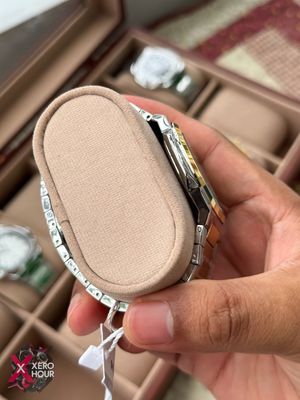 Sober patek Shape (2668 Model) |  6.6mm Slim | Dual Tone Maroon Dial_img_5