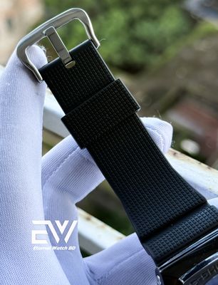 G SHOCK 2100 METAL BODY BLACK BELT SILVER CASE GRAY DIAL_img_2