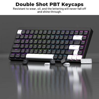 XVX Low Profile Black ShineThrough Double Shot PBT Keycaps_img_2