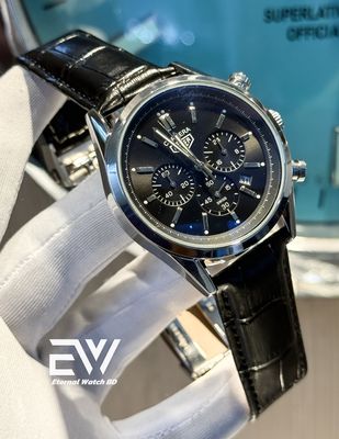 TAG 3 CHRONO SILVER BODY BLACK BELT BLACK DIAL_img_0