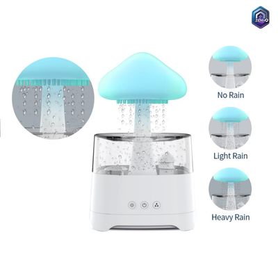 5 IN 1 Bluetooth Speaker Rain Cloud Humidifier, switchable 7 colors, 450ml capacity super quiet, intelligent anti-dry function_img_2