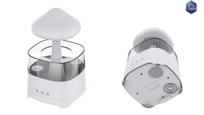 5 IN 1 Bluetooth Speaker Rain Cloud Humidifier, switchable 7 colors, 450ml capacity super quiet, intelligent anti-dry function_img_7