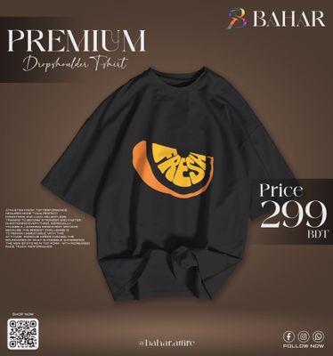 Oversized T-Shirt (Fresh Orange)_img_1
