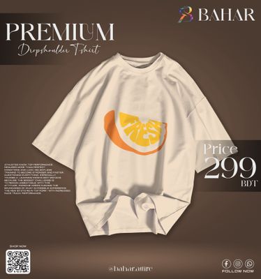 Oversized T-Shirt (Fresh Orange)_img_3