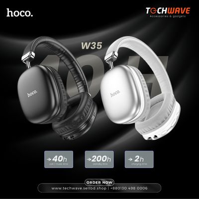 Hoco W35 40h Extra Bass Noise Cancellation 40H Battery Life_img_0