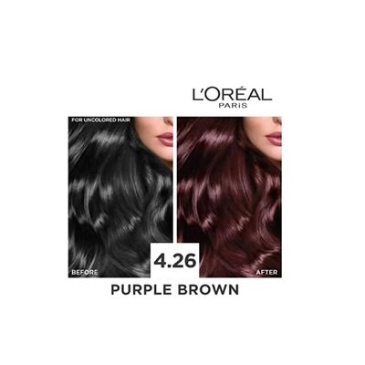 L’Oreal Paris Excellence Creme Permanent Hair Color Purple Brown 4.26_img_1