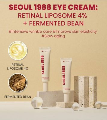 K-Secret Seoul 1988 Eye Cream : Retinal Liposome 4% + Fermented Bean 30ml_img_1