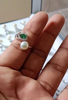 Pearl Adjustable finger ring_img_0