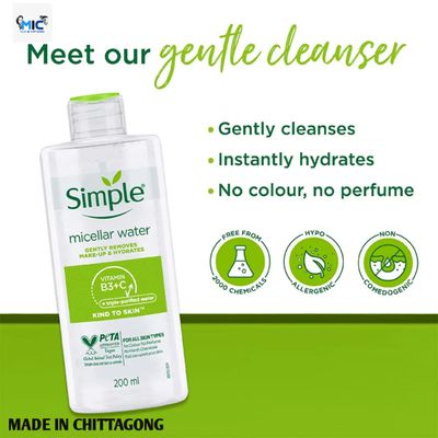 Simple Kind To Skin Micellar Cleansing Water(200ml)_img_2