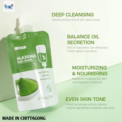 LAIKOU Matcha Mini and tube Mud Mask_img_2