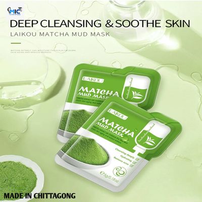 LAIKOU Matcha Mini and tube Mud Mask_img_3