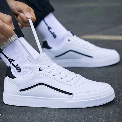 Blackline White Runner Sneakers.(ADS-48)_img_1