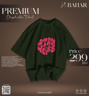 Oversized T-Shirt (Stay Weird Red)_img_3