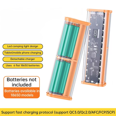 Fast Charging 6PCS 18650 Battery Power Bank Case with White LED Light_img_11