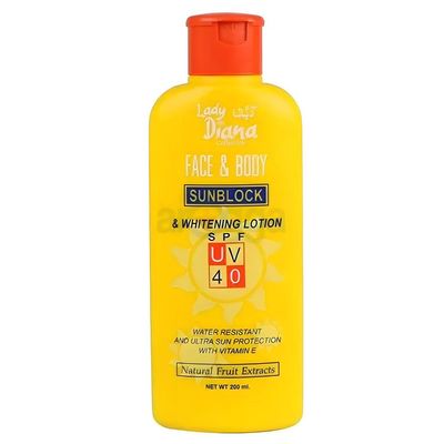 Lady Diana SUNBLOCK Cream with Vitamin E (SPF60) 200ml_img_0
